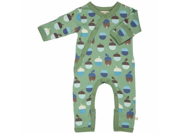 Pigeon Kimono romper Baby Overall grün