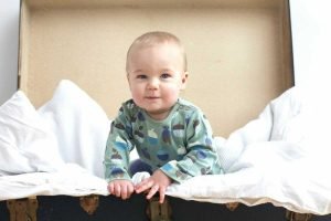 Pigeon Kimono romper Baby Overall grün