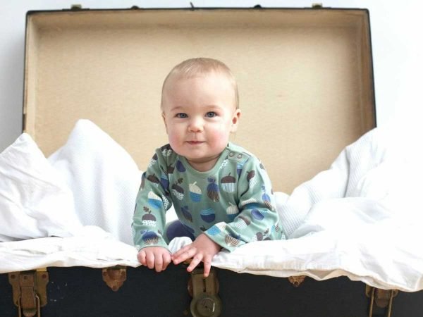 Pigeon Kimono romper Baby Overall grün