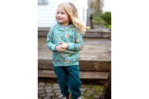 Enfant Terrible Sweatshirt Stehkragen Aquarellblumen