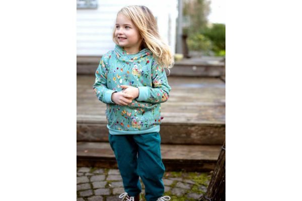 Enfant Terrible Sweatshirt Stehkragen Aquarellblumen