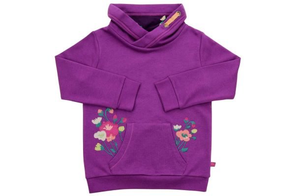Enfant Terrible Sweatshirt Stehkragen Blumenstickerei