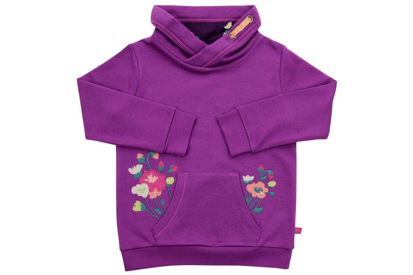 Enfant Terrible Sweatshirt Stehkragen Blumenstickerei