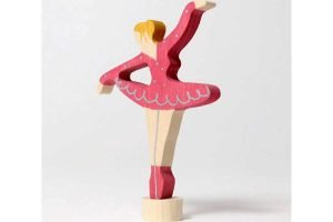 GRIMMS Steckfigur Ballerina rubinrot