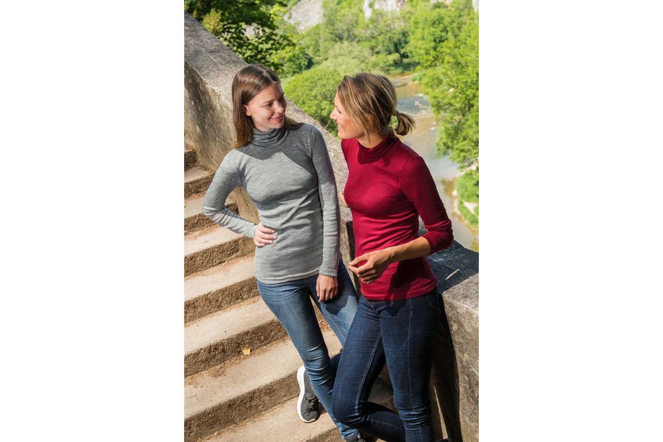 ENGEL Damen Rolli Wolle Seide