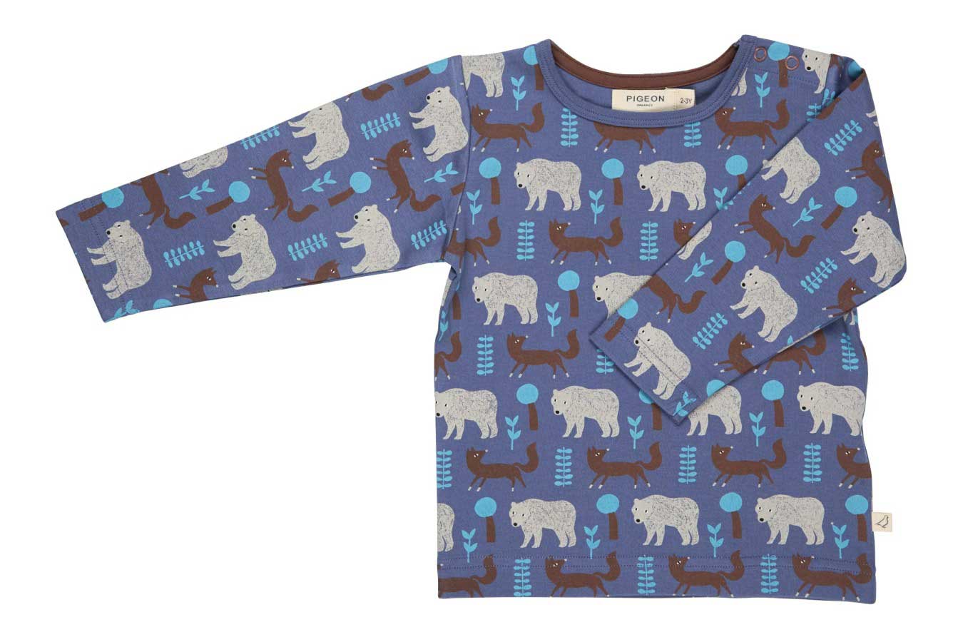 PIGEON Kinder Shirt langarm Eisbär und Fuchs