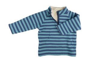 Pigeon Sweatshirt blau mit Teddyplüsch