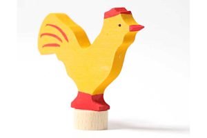 GRIMMS Steckfigur gelber Hahn