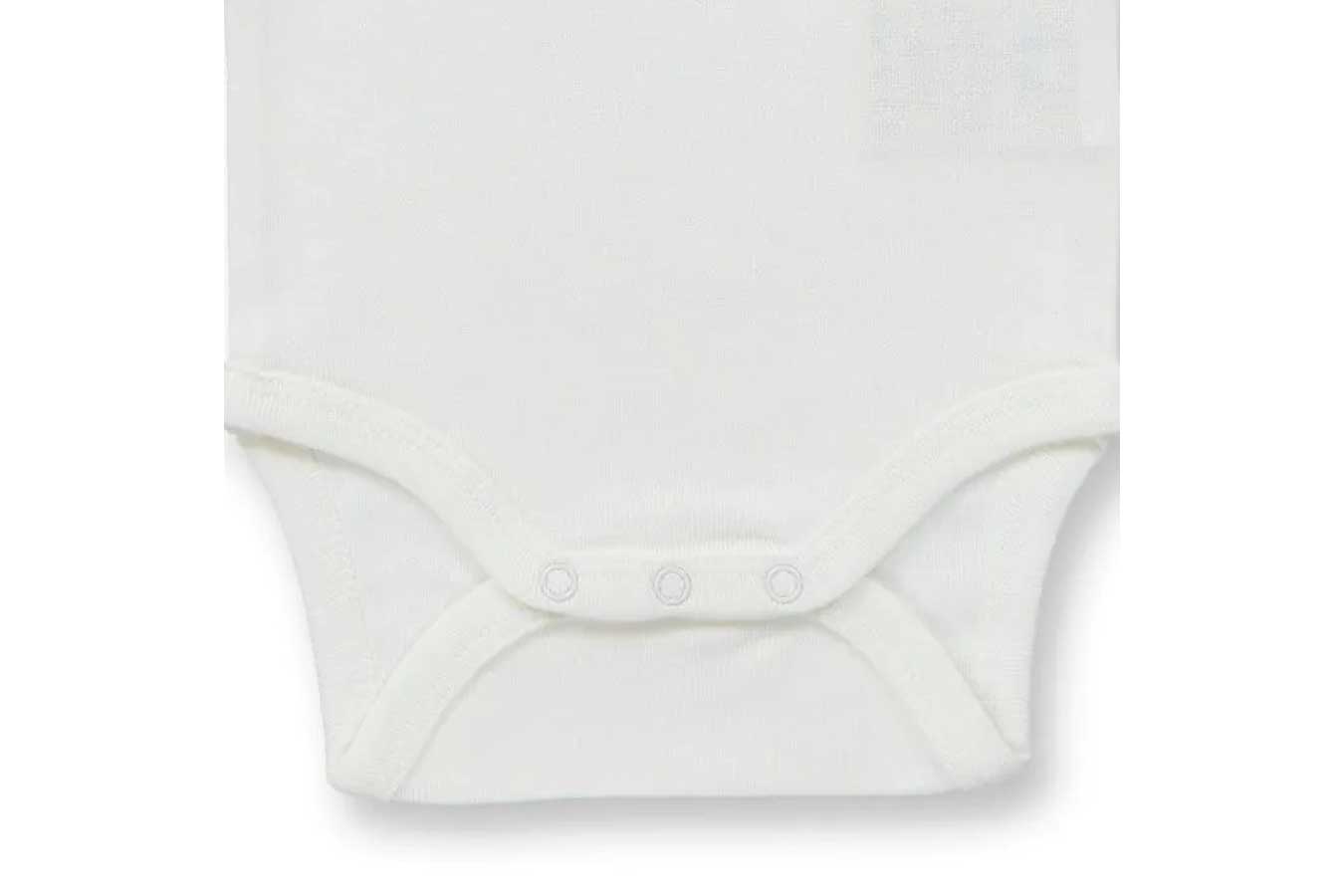 Sense Organics YVON Baby Body langarm, weiss – Bild 2