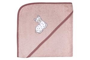 Wörner Kapuzenbadetuch Lama