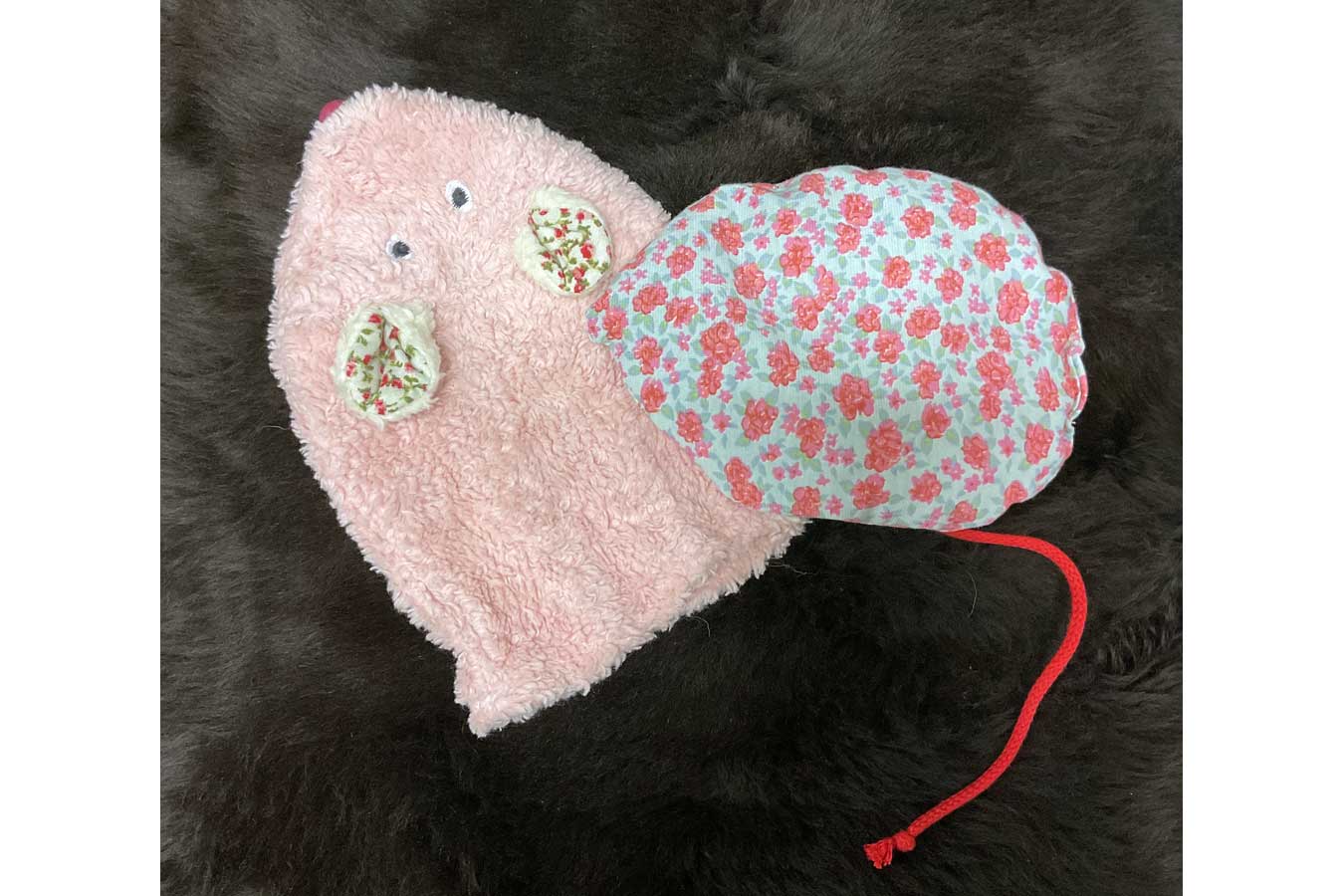 BABS MOMMERTZ Kirschkernkissen Maus rose