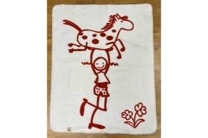 Richter Decke Flicka rot