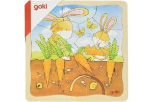 GOKI Schichtenpuzzle Gemüsebeet