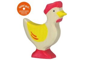 HOLZTIGER Huhn stehend gelb