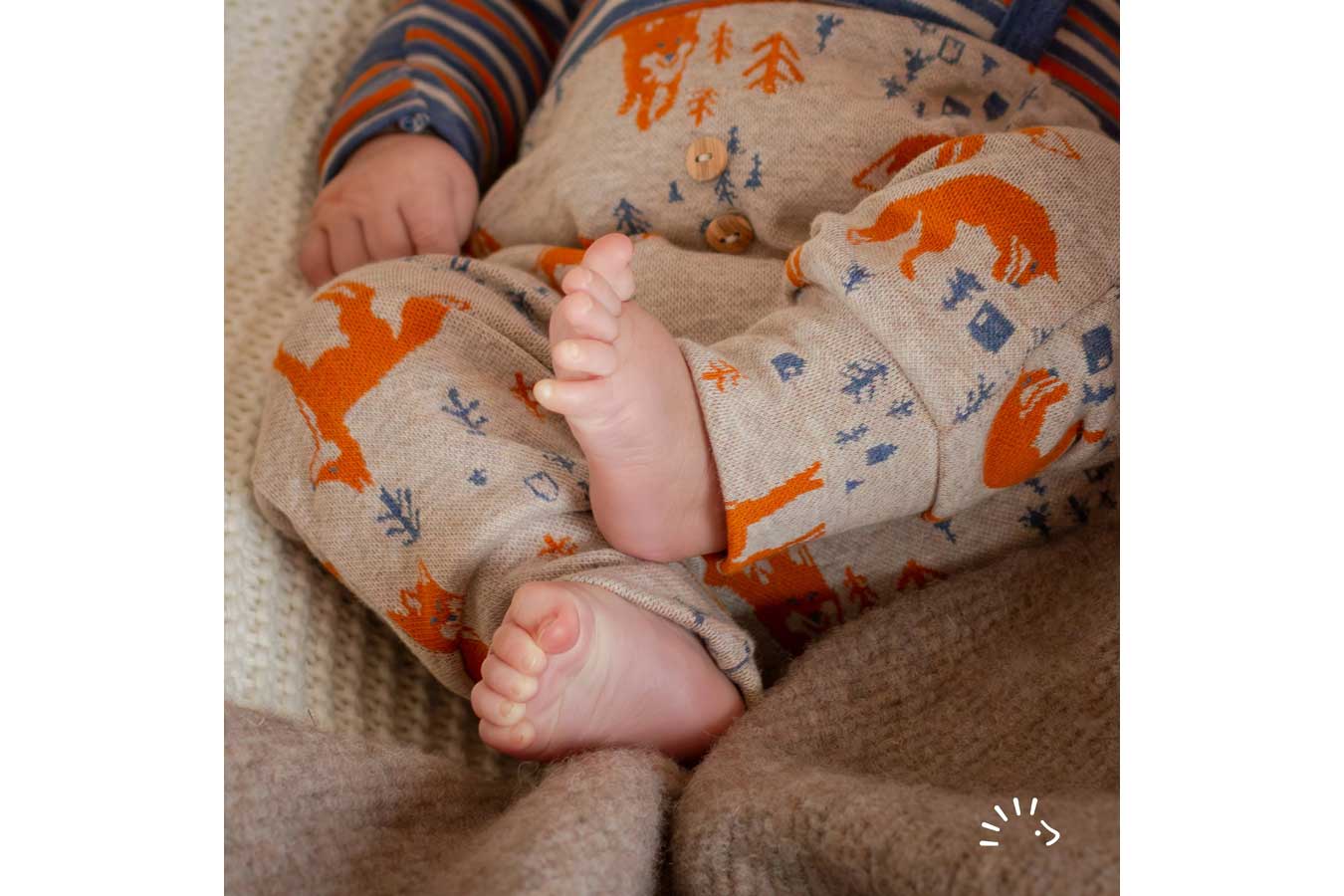 IOBIO Babyhose Fuchs Baumwolle