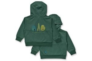 SENSE ORGANICS Kinder Sweatshirt mit Kapuze Baummotiv HAIOO