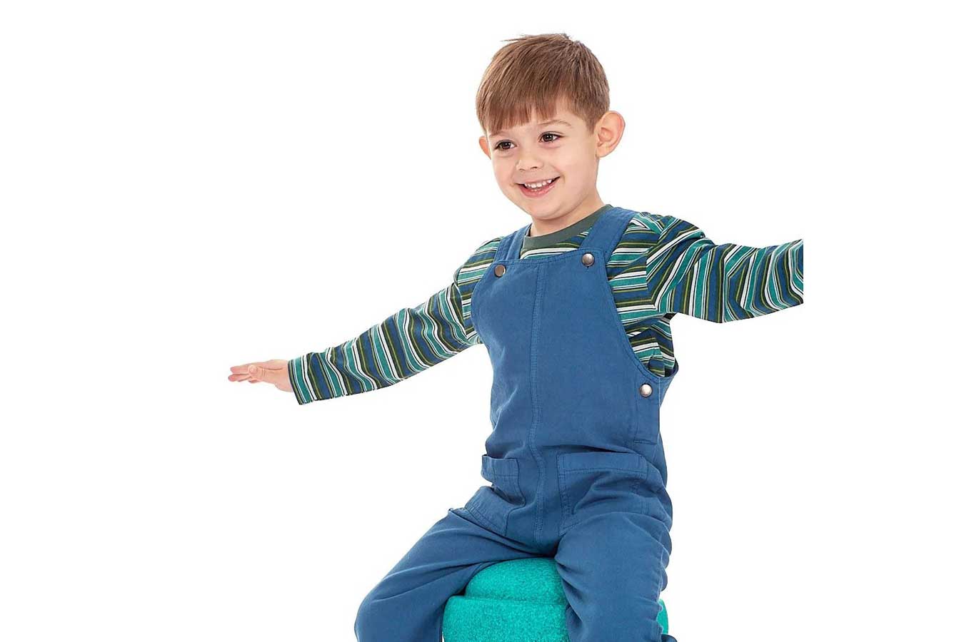 SENSE ORGANICS Langarmshirt Modell LUKE geringelt mit Fuchs