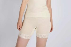 ENGEL Damen Pants, lang, mit Spitze