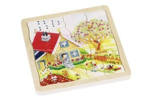 GOKI Schichtenpuzzle Jahreszeiten