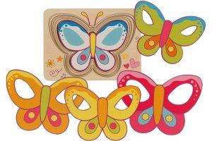GOKI Schichtenpuzzle Schmetterling