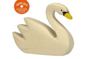 HOLZTIGER Schwan schwimmend