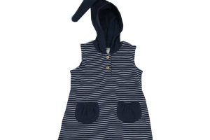 LEELA COTTON Baby Tunikakleid indigo weiss