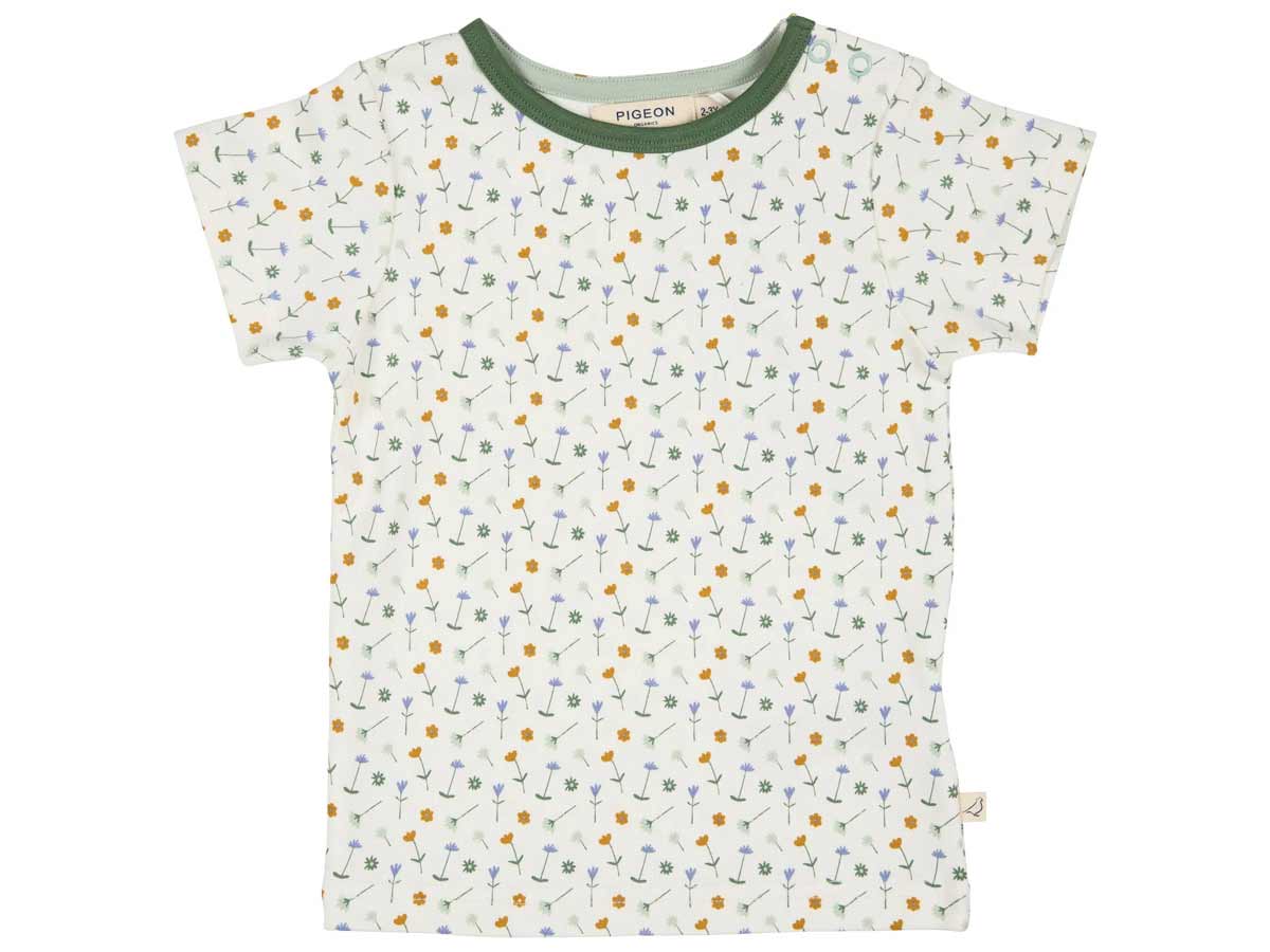 PIGEON ORGANICS Shirt kurzarm blumen