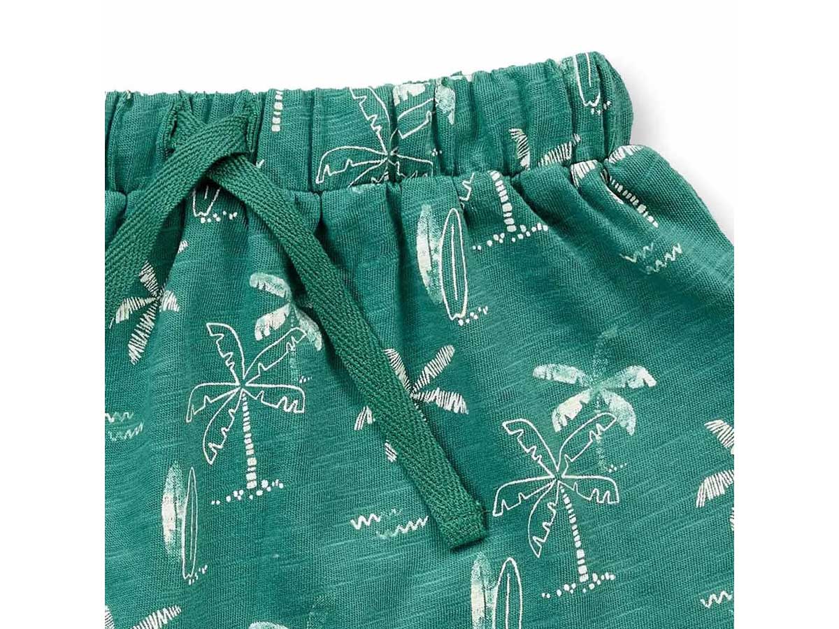 SENSE ORGANICS MAGESH Baby Shorts mit Palmen Druck