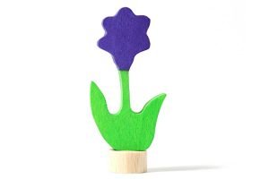 GRIMMS Steckfigur lila Blume