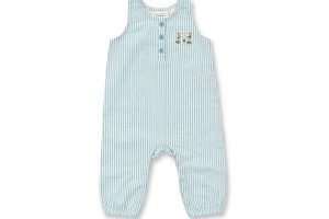 SENSE ORGANICS Baby Overall blau weiß geringelt