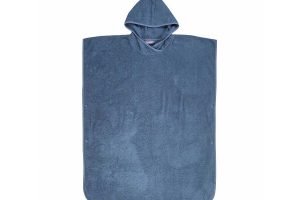 WÖRNER Bade Poncho dunkelblau Uni