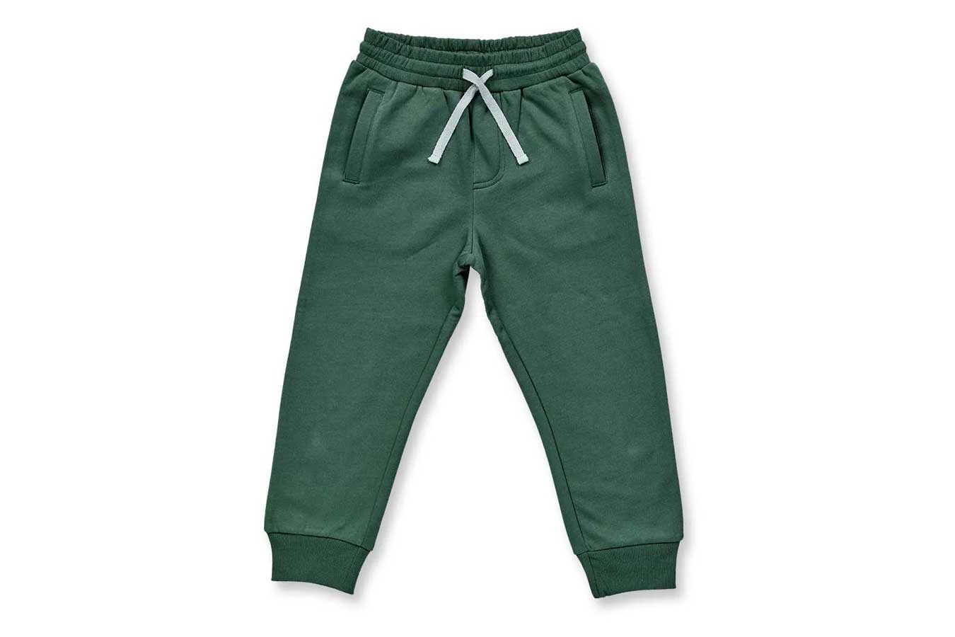 SENSE ORGANICS Kinder Sweathose BELA dunkelgrün