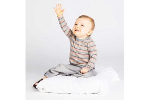 ENGEL Baby Langarmshirt geringelt