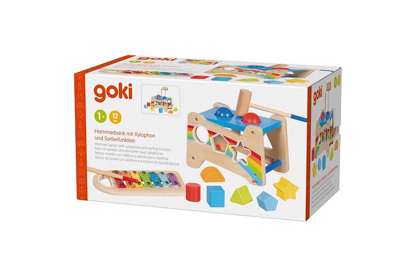 GOKI Hammerbank mit Xylophon und Sortierfunktion