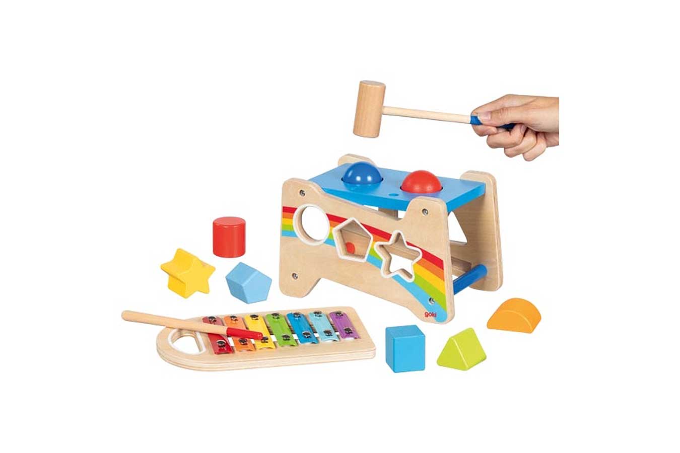 GOKI Hammerbank mit Xylophon und Sortierfunktion